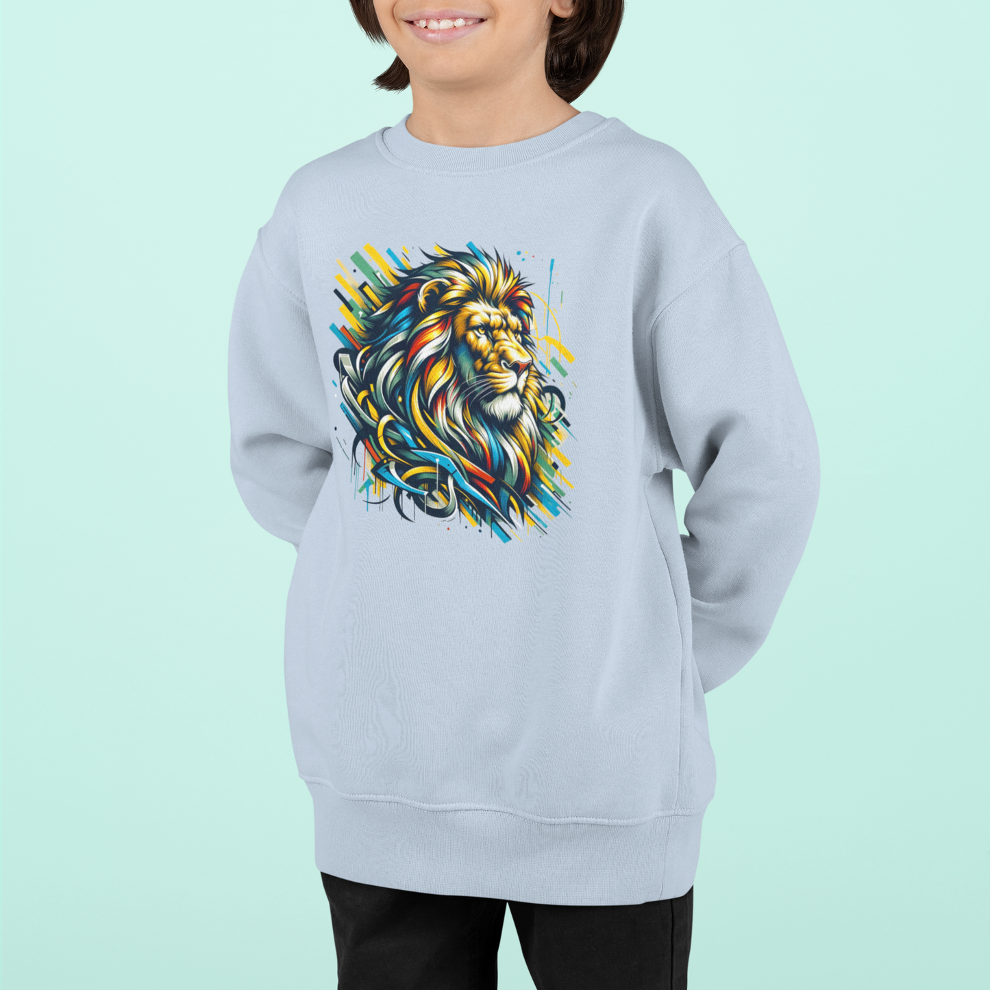 Löwe Art Style - Mini Changer Sweatshirt 2.0 ST/ST SH Kinder Pullover