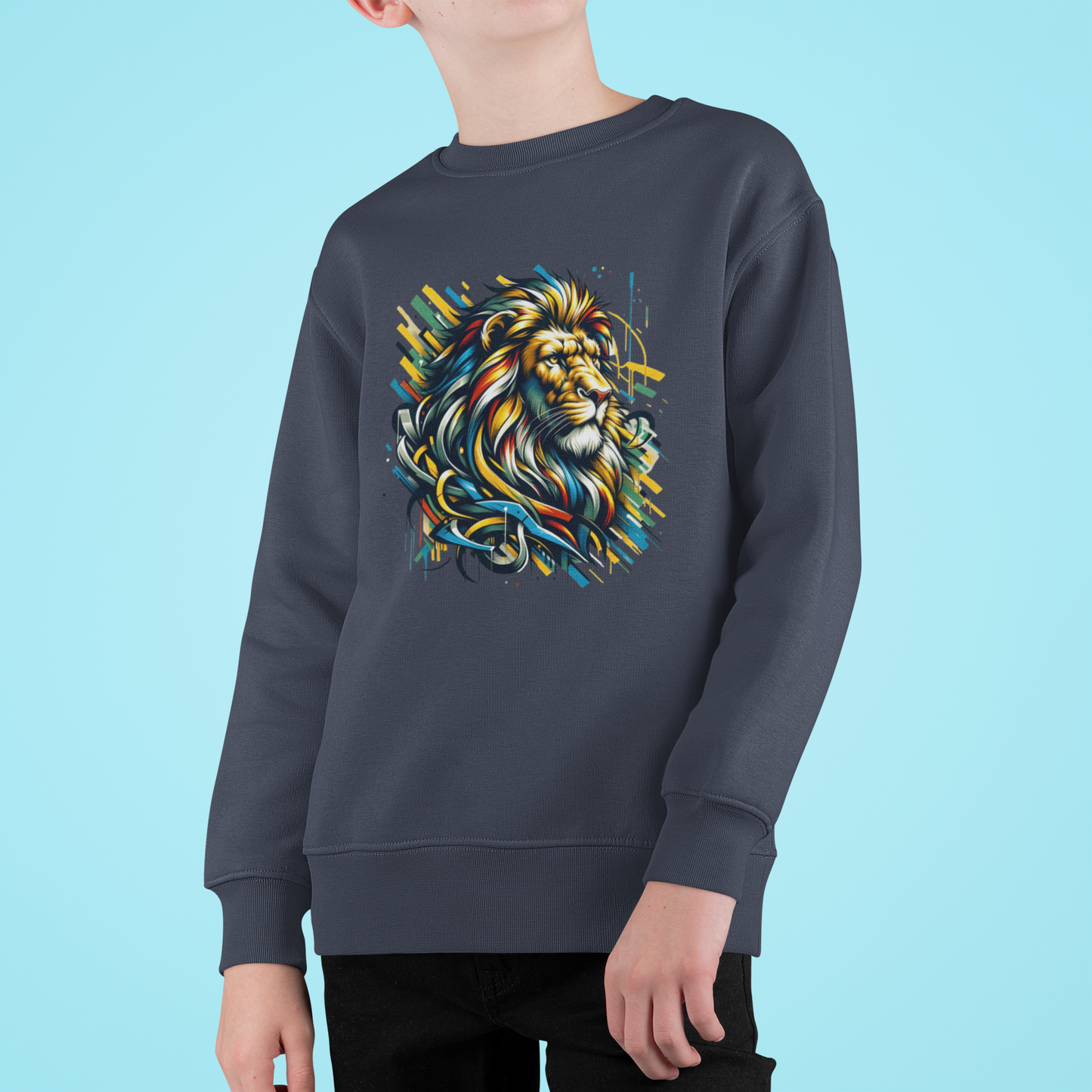 Löwe Art Style - Mini Changer Sweatshirt 2.0 ST/ST SH Kinder Pullover