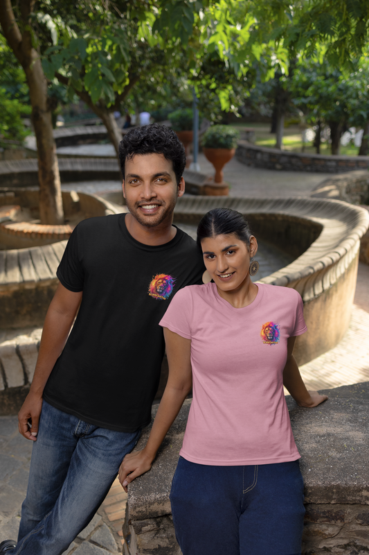 Löwe Be Wild and Free Galaxy Mini - Unisex Erwachsenen Bio Creator T-Shirt ST/ST SH