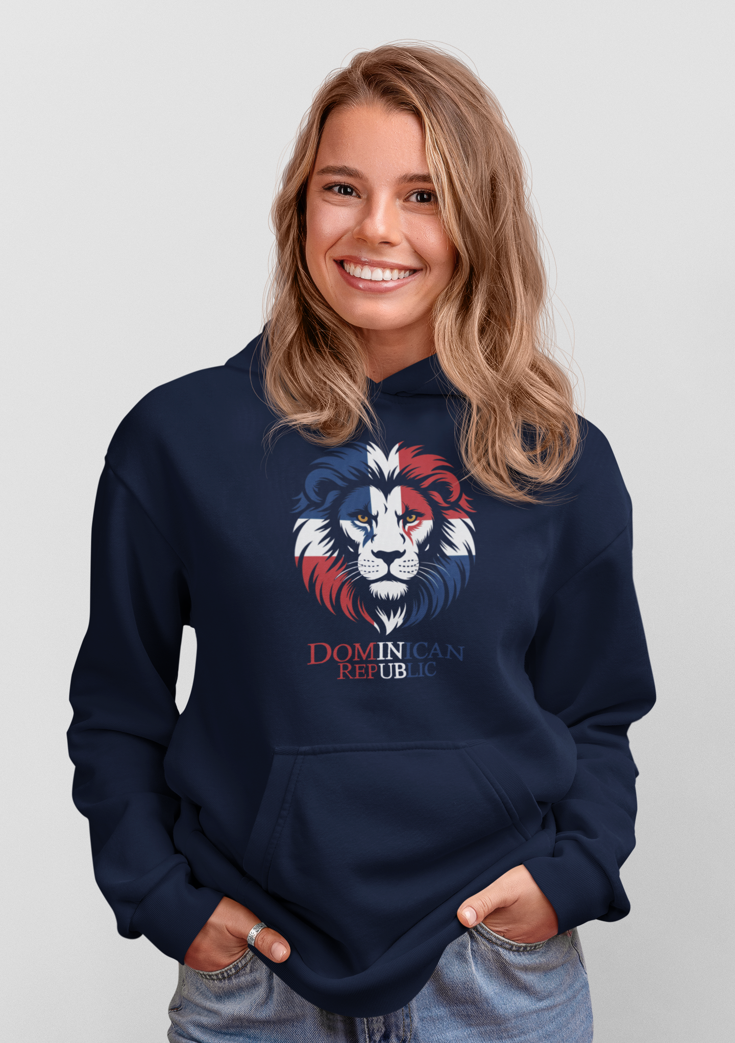 Löwe Dominican Republic Groß - Unisex Erwachsenen Bio Cruiser Hoodie ST/ST SH