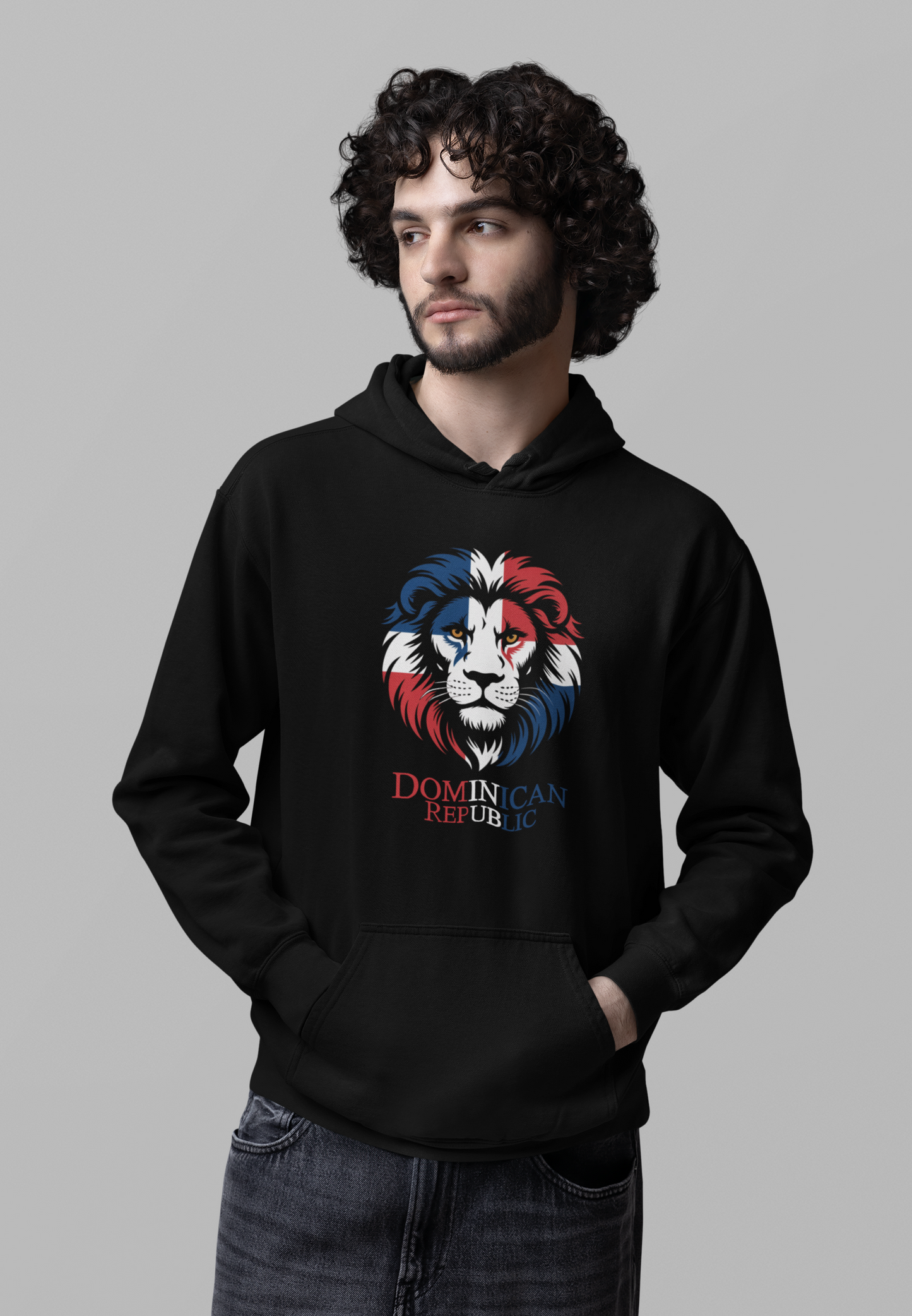 Löwe Dominican Republic Groß - Unisex Erwachsenen Bio Cruiser Hoodie ST/ST SH