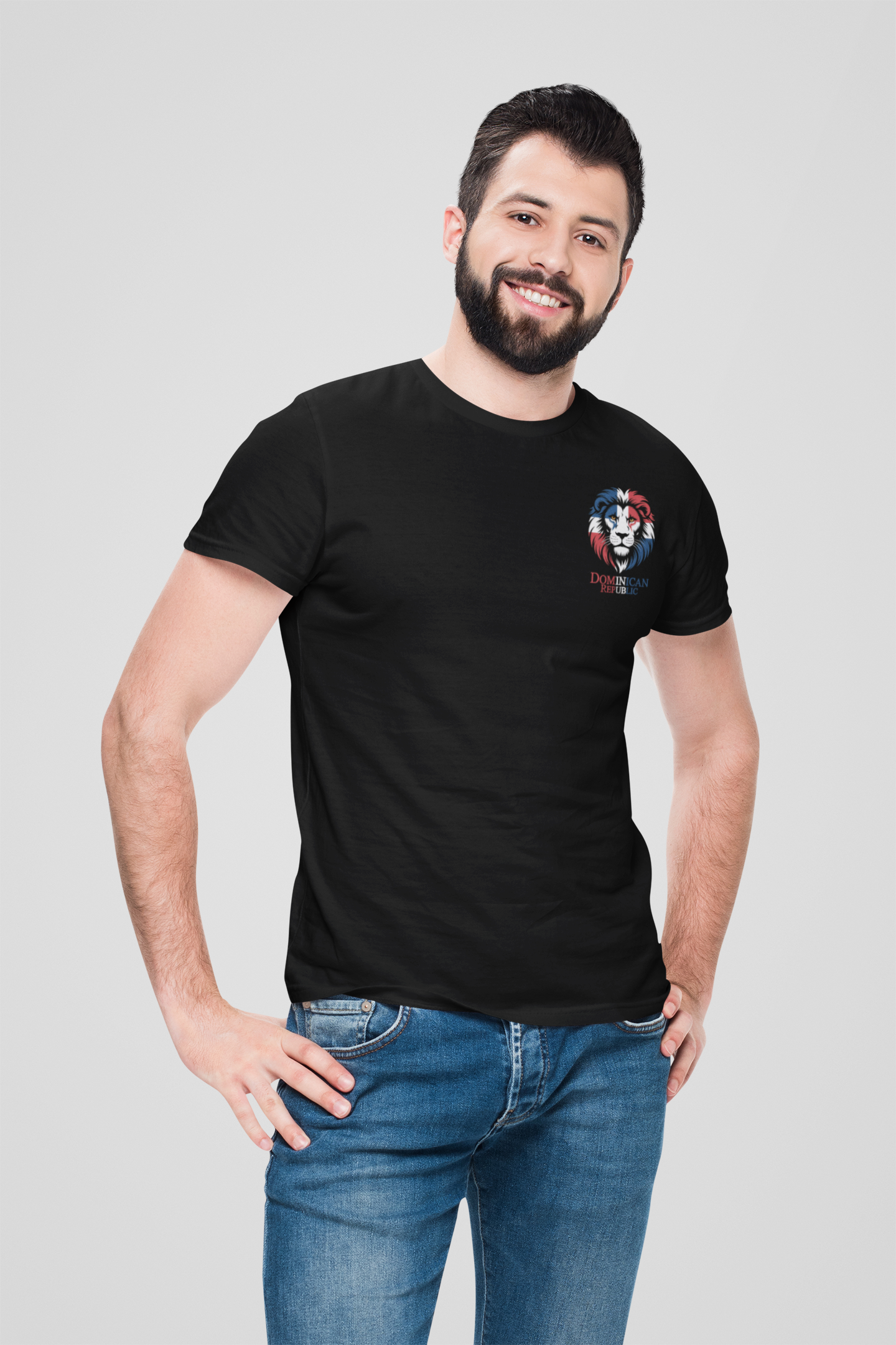 Löwe Dominican Republic Mini - Unisex Erwachsenen Bio Creator T-Shirt ST/ST SH