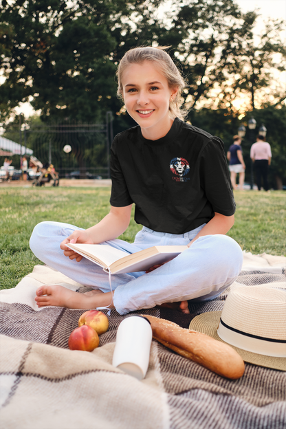 Löwe Dominican Republic Mini Front- Unisex Kinder Bio BC T-Shirt SH