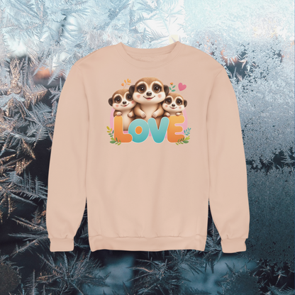 Sudadera infantil Love Meerkat de algodón orgánico de alta calidad y duradera - Sudadera Mini Changer 2 PCS/PCS SH