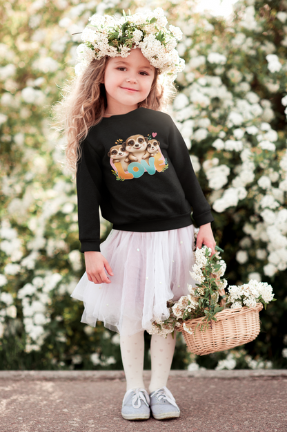 Sudadera infantil Love Meerkat de algodón orgánico de alta calidad y duradera - Sudadera Mini Changer 2 PCS/PCS SH