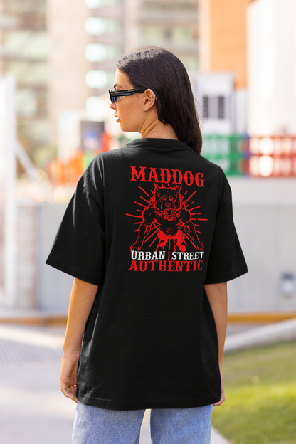 MADDOG Urban Streetwear Backprint - Freestyler Bio Oversized Unisex T-Shirt Erwachsenen SH