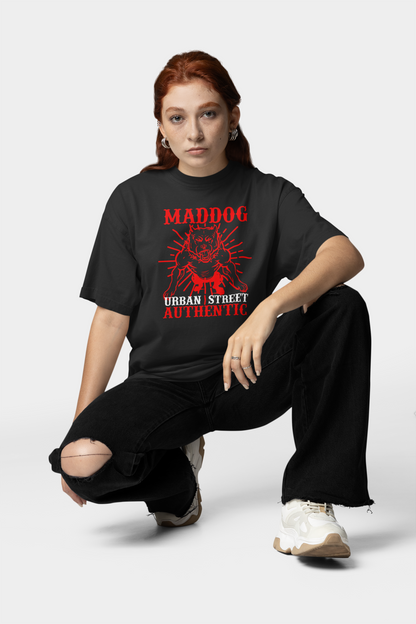 MADDOG Urban Streetwear Frontprint - Freestyler Bio Oversized Unisex T-Shirt Erwachsene SH