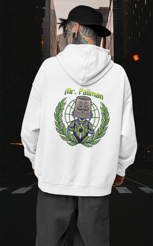 MR PAILMAN Streetwear Backprint - Slammer Bio Oversized Unisex Hoodie Erwachsenen SH
