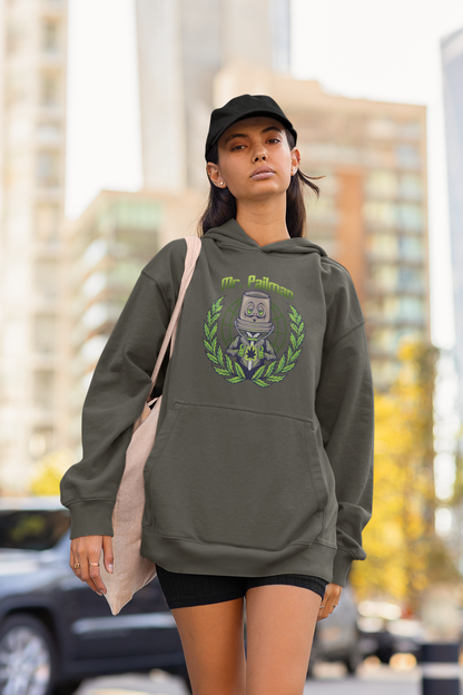 Sudadera unisex extragrande de algodón orgánico con estampado frontal de MR PAILMAN Streetwear - Slammer - Sudadera unisex extragrande de algodón orgánico 2.0