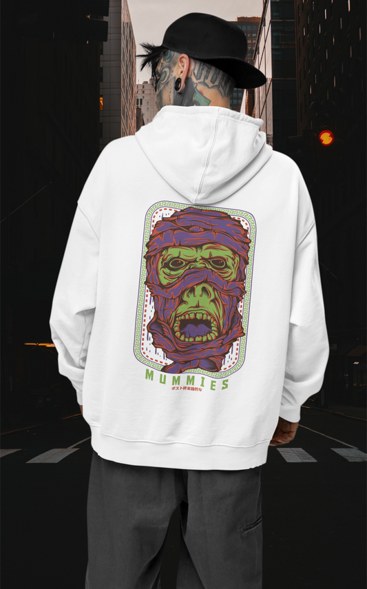 MUMMIES Warrior Streetwear - Slammer Bio Oversized Unisex Hoodie Erwachsenen SH