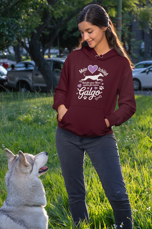 Mein Herz schlägt für mein Galgo Front - Damen Hoodie SH
