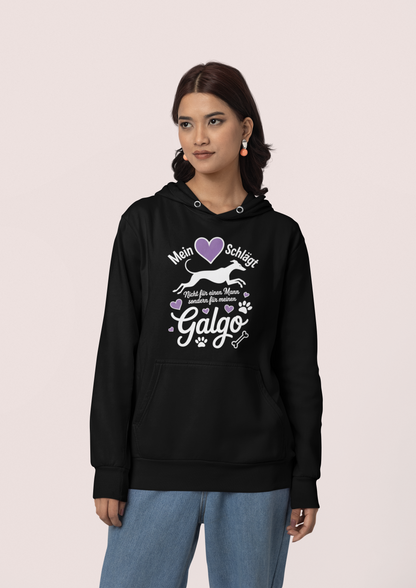 Mein Herz schlägt für mein Galgo Front - Damen Hoodie SH