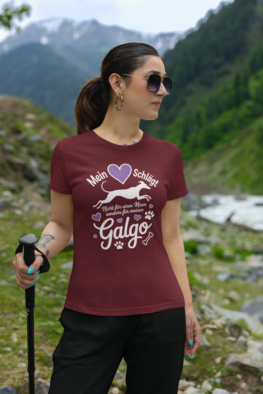 Mein Herz schlägt für mein Galgo - Damen Muser Premium Organic Shirt SH