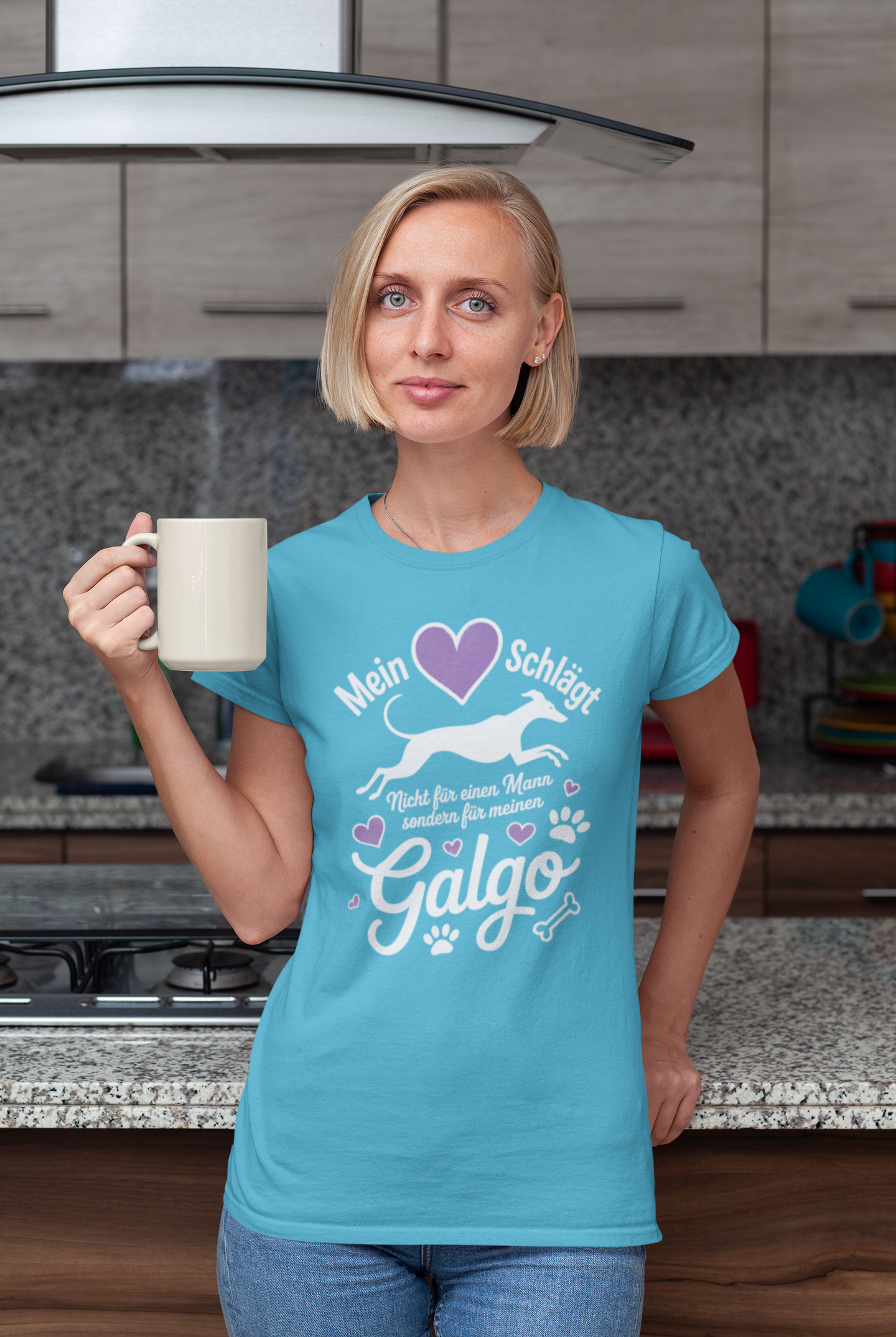 Mein Herz schlägt für mein Galgo - Damen Muser Premium Organic Shirt SH