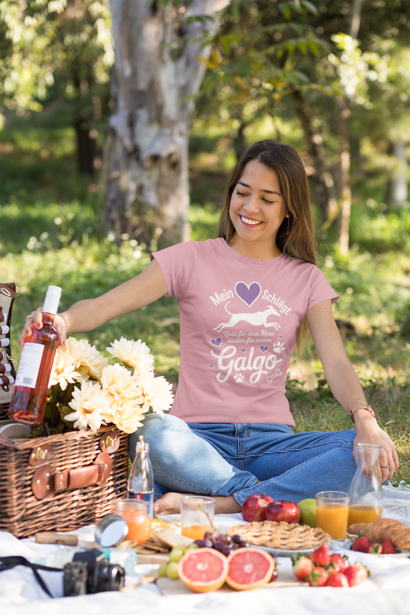 Mein Herz schlägt für mein Galgo - Damen Muser Premium Organic Shirt SH