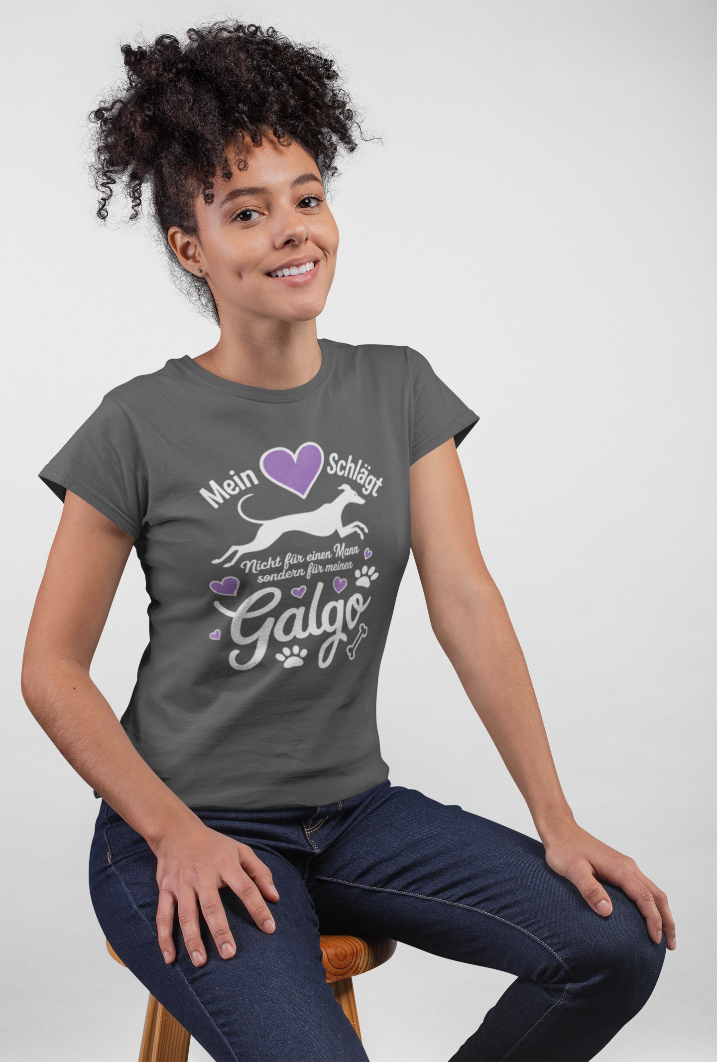 Mein Herz schlägt für mein Galgo - Damen Muser Premium Organic Shirt SH