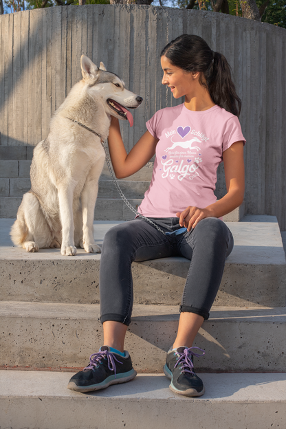 Mein Herz schlägt für mein Galgo Front - Unisex Erwachsenen Bio Creator Premium Organic T-Shirt 2.0 ST/ST