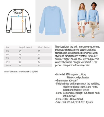 Biene BEE COOL - Unisex Kinder Mini Changer Sweatshirt SH