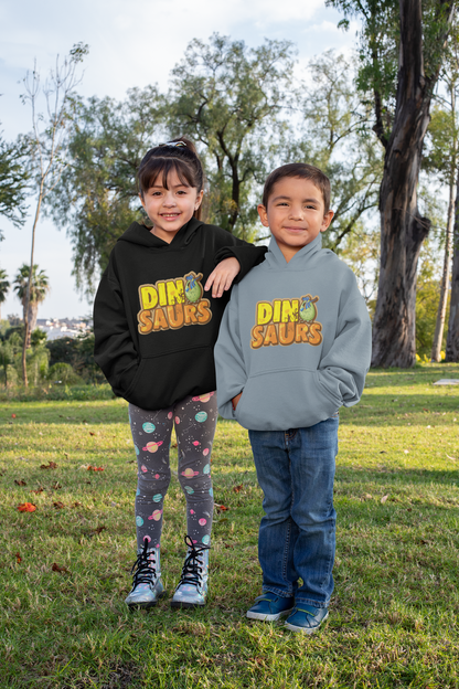 Cartoon Dinosaurier schlüpft aus Ei - Hochwertiger Mittelschwerer Fleece-Hoodie für Jugendliche - Weltweit Verfügbar - GL