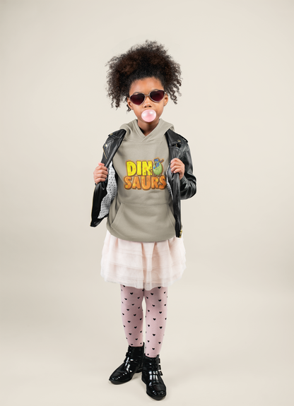 Cartoon Dinosaurier schlüpft aus Ei - Hochwertiger Mittelschwerer Fleece-Hoodie für Jugendliche - Weltweit Verfügbar - GL