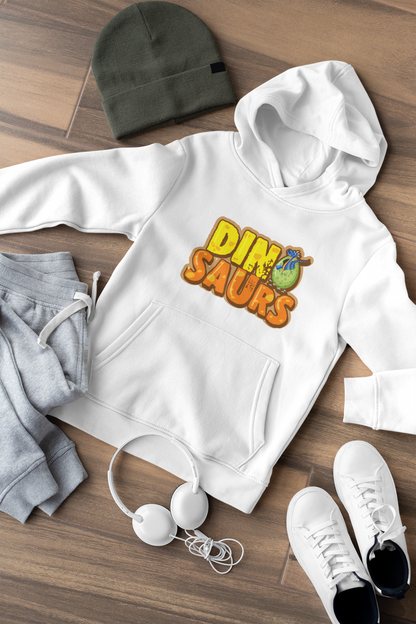 Cartoon Dinosaurier schlüpft aus Ei - Hochwertiger Mittelschwerer Fleece-Hoodie für Jugendliche - Weltweit Verfügbar - GL