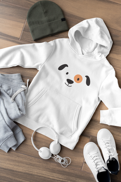 Lustiges Cartoon Hunde Gesicht - Hochwertiger Mittelschwerer Fleece-Hoodie für Jugendliche - Weltweit Verfügbar - GL