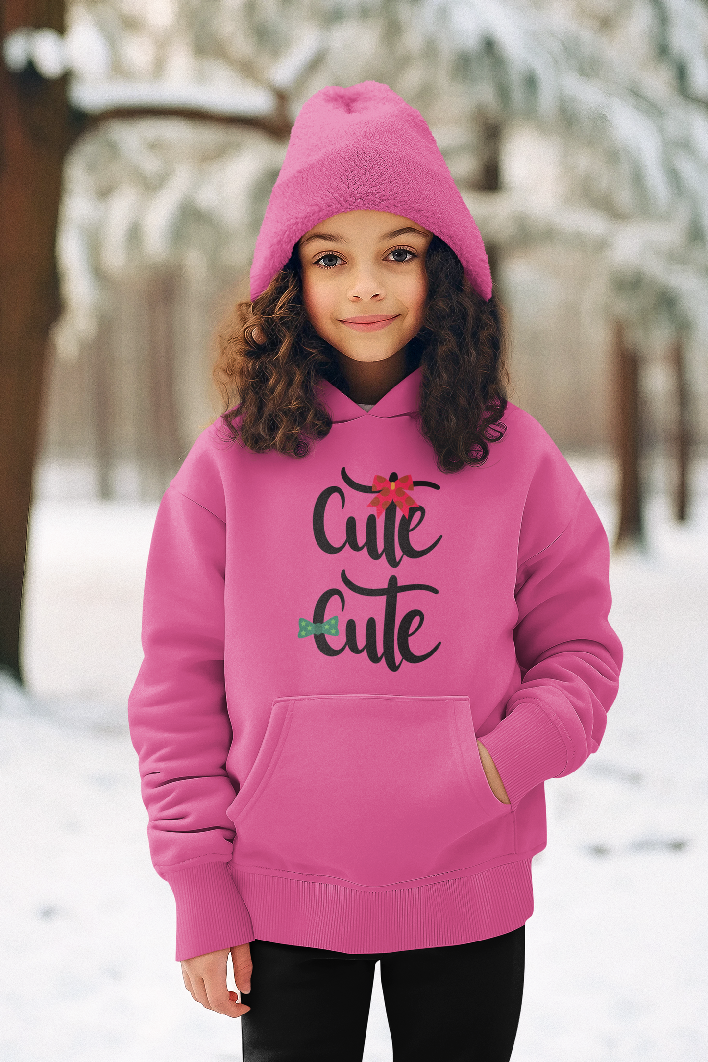 Hochwertiger Mittelschwerer Fleece-Hoodie für Jugendliche - Cute Cute - Weltweit verfügbar - GL