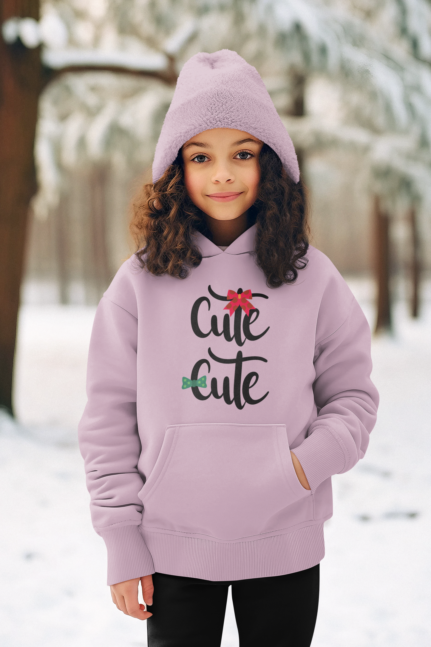 Hochwertiger Mittelschwerer Fleece-Hoodie für Jugendliche - Cute Cute - Weltweit verfügbar - GL