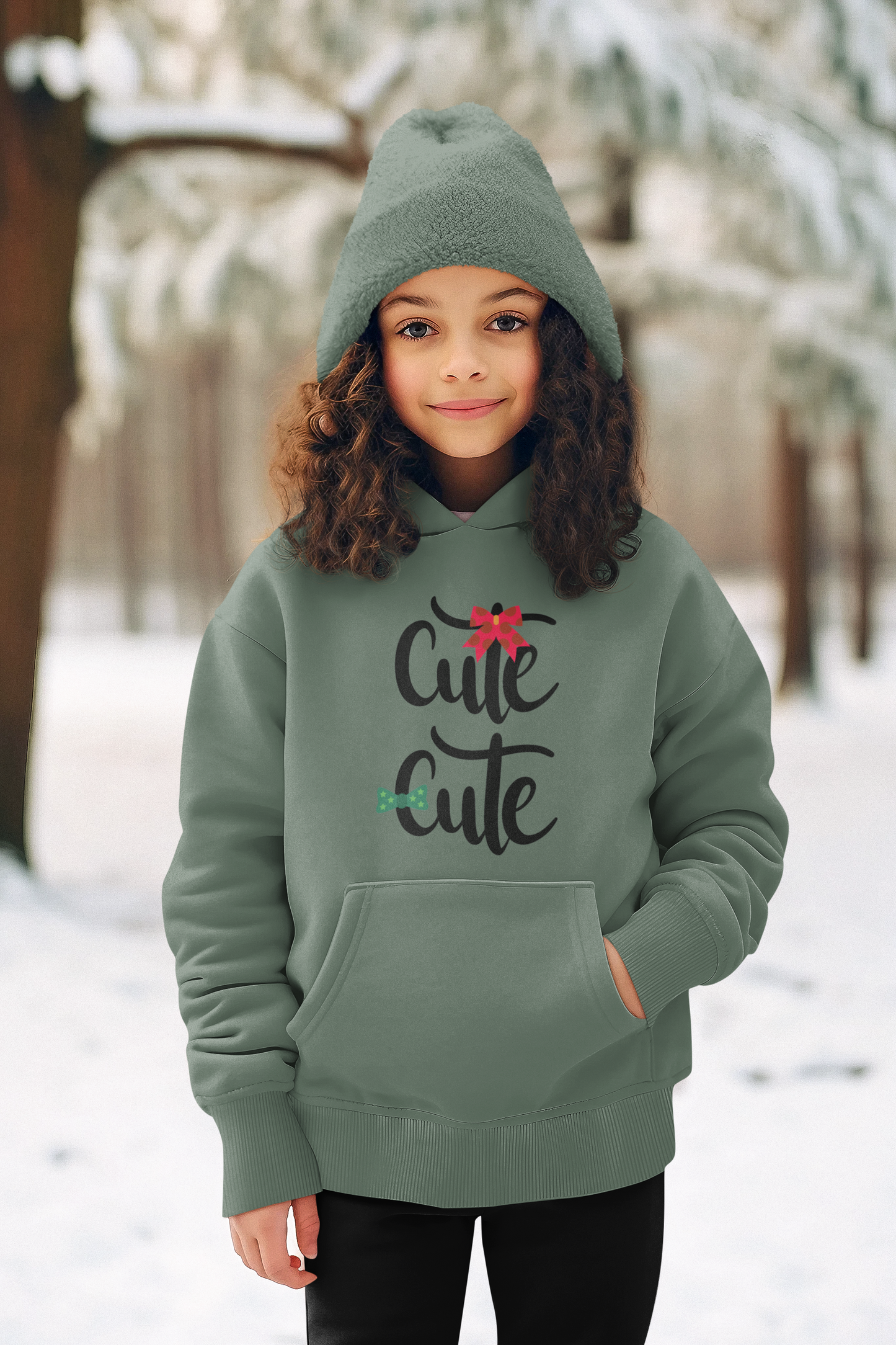 Hochwertiger Mittelschwerer Fleece-Hoodie für Jugendliche - Cute Cute - Weltweit verfügbar - GL