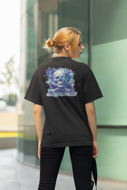 NEO-BUCCANEEER Streetwear Backprint - Freestyler Bio Oversized Unisex T-Shirt Erwachsenen SH