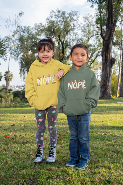NOPE Sloths - Sudadera con capucha de polar de peso medio de alta calidad para adolescentes - Disponible en todo el mundo - GL