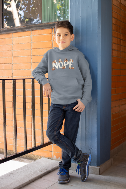 NOPE Sloths - Sudadera con capucha de polar de peso medio de alta calidad para adolescentes - Disponible en todo el mundo - GL
