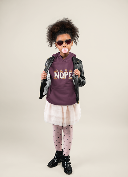 NOPE Sloths - Sudadera con capucha de polar de peso medio de alta calidad para adolescentes - Disponible en todo el mundo - GL