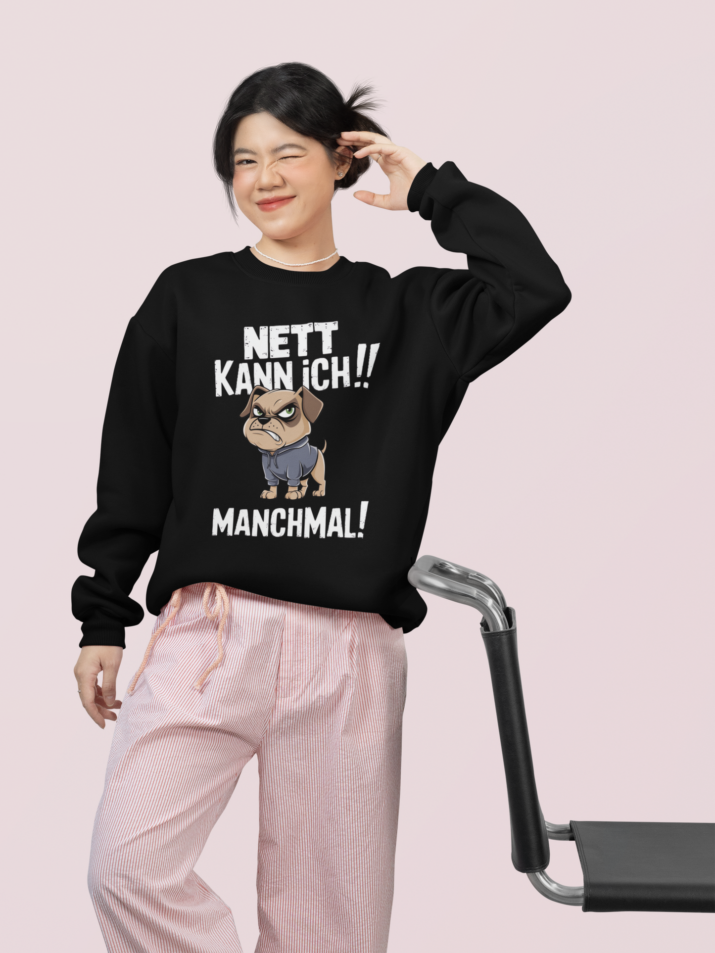 Nett kann ich! Manchmal! Comic Hund  - Mini Changer Sweatshirt ST/ST