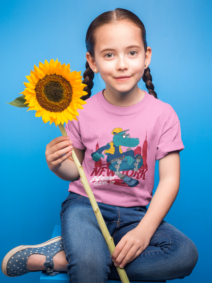 Camiseta infantil de dibujos animados "Nunca te rindas, Croco" SK