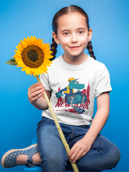 Camiseta infantil de dibujos animados "Nunca te rindas, Croco" SK