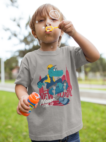 Camiseta infantil de dibujos animados "Nunca te rindas, Croco" SK