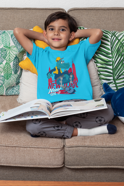 Camiseta infantil de dibujos animados "Nunca te rindas, Croco" SK