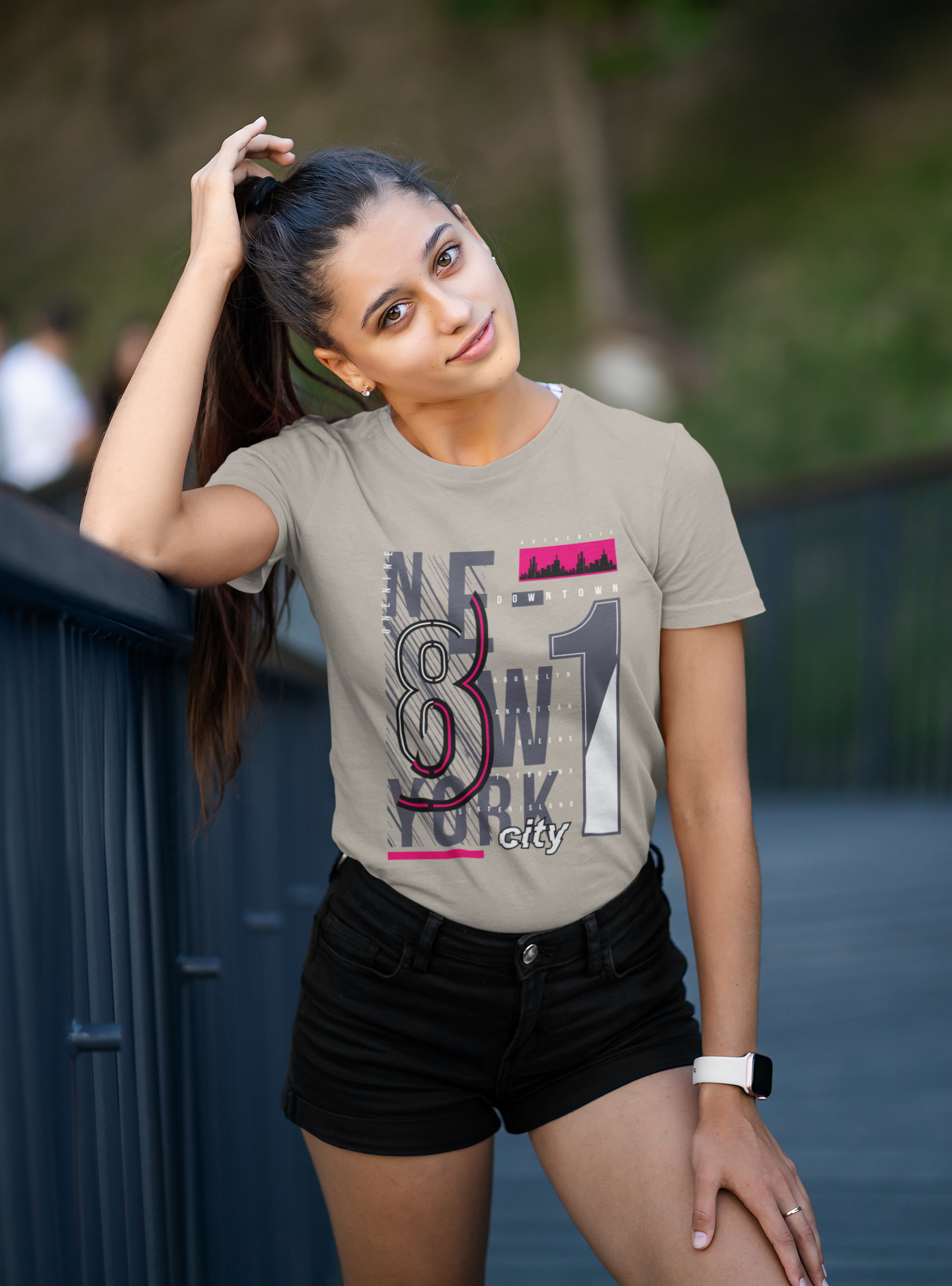 New York 1981 Front - Unisex Erwachsenen Bio Baumwolle Kurzarm Shirt Creator T-Shirt 2.0 ST/St SK