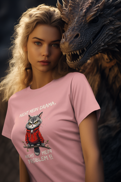 Not my drama - not my problem!! Cat - Unisex Adult Organic Cotton Short Sleeve Shirt Creator T-Shirt 2.0 ST/St SH