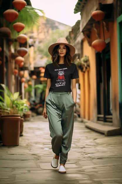Not my drama - not my problem!! Cat - Unisex Adult Organic Cotton Short Sleeve Shirt Creator T-Shirt 2.0 ST/St SH