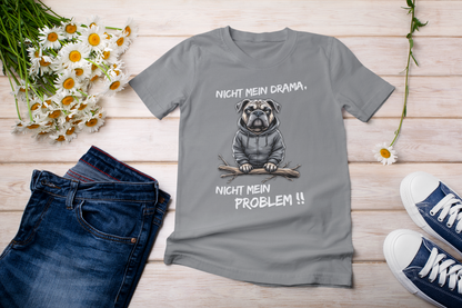 Not my drama, not my problem!! Dog - Unisex Kids' Short-Sleeve T-Shirt Organic Cotton High Quality Durable T-Shirt Kids BC SH