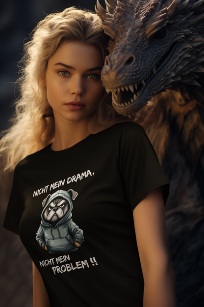 Not my drama, not my problem!! Dog Hoodie - Unisex Adult Organic Cotton T-Shirt Creator 2.0 ST/St SH