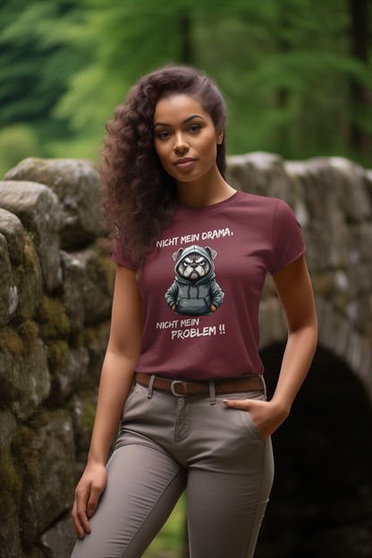 Not my drama, not my problem!! Dog Hoodie - Unisex Adult Organic Cotton T-Shirt Creator 2.0 ST/St SH