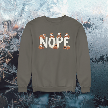 Sudadera infantil Nope Sloths de algodón orgánico de alta calidad y duradera - Sudadera Mini Changer 2 PCS/PCS SH