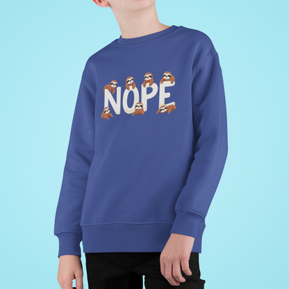 Sudadera infantil Nope Sloths de algodón orgánico de alta calidad y duradera - Sudadera Mini Changer 2 PCS/PCS SH