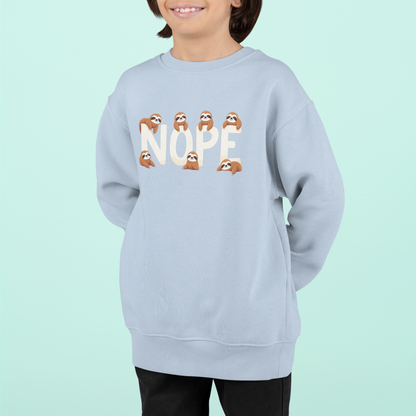 Sudadera infantil Nope Sloths de algodón orgánico de alta calidad y duradera - Sudadera Mini Changer 2 PCS/PCS SH