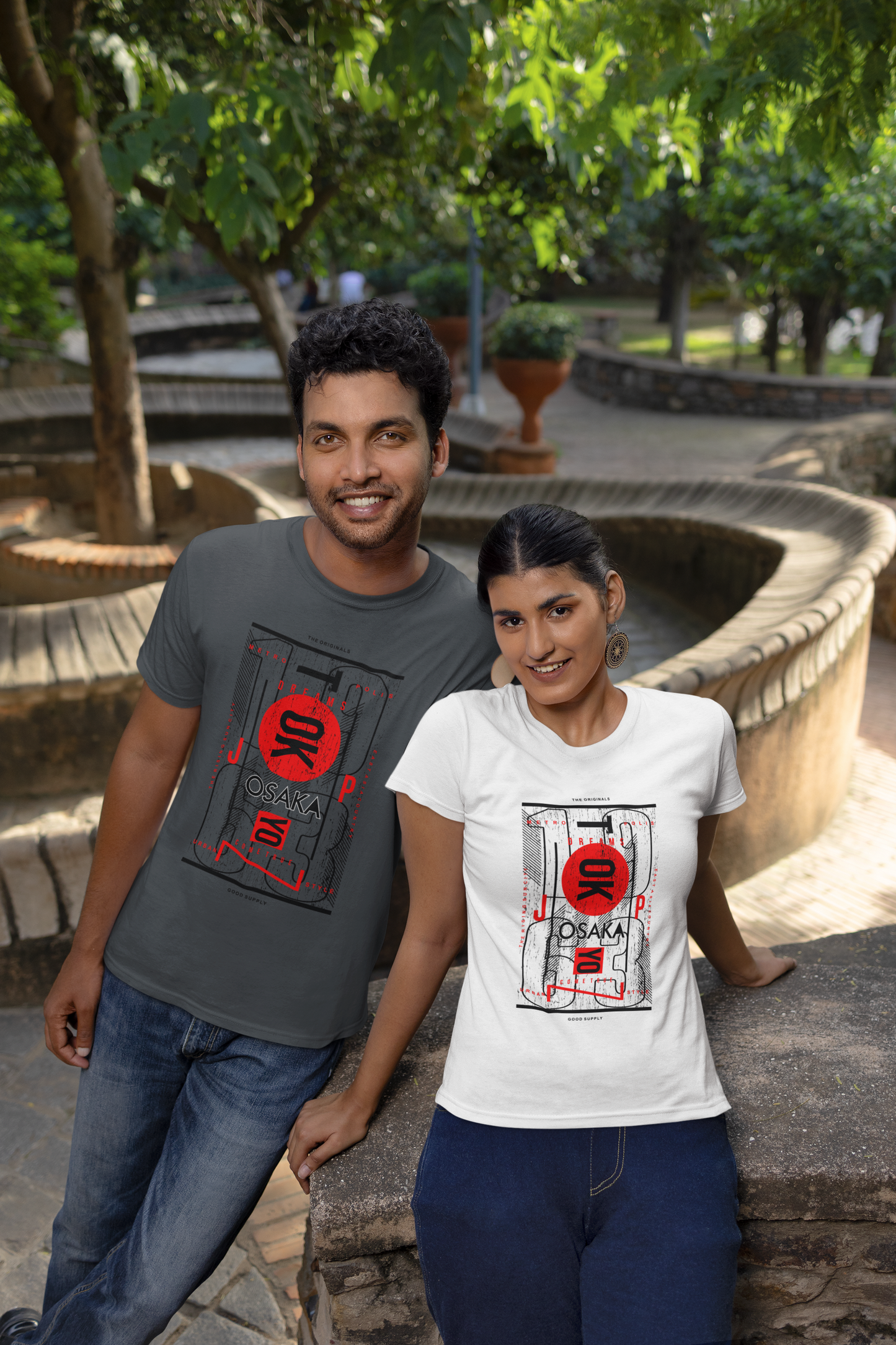 Osaka 1963 Front - Unisex Erwachsenen Bio Baumwolle Kurzarm Shirt Creator T-Shirt 2.0 ST/St SH