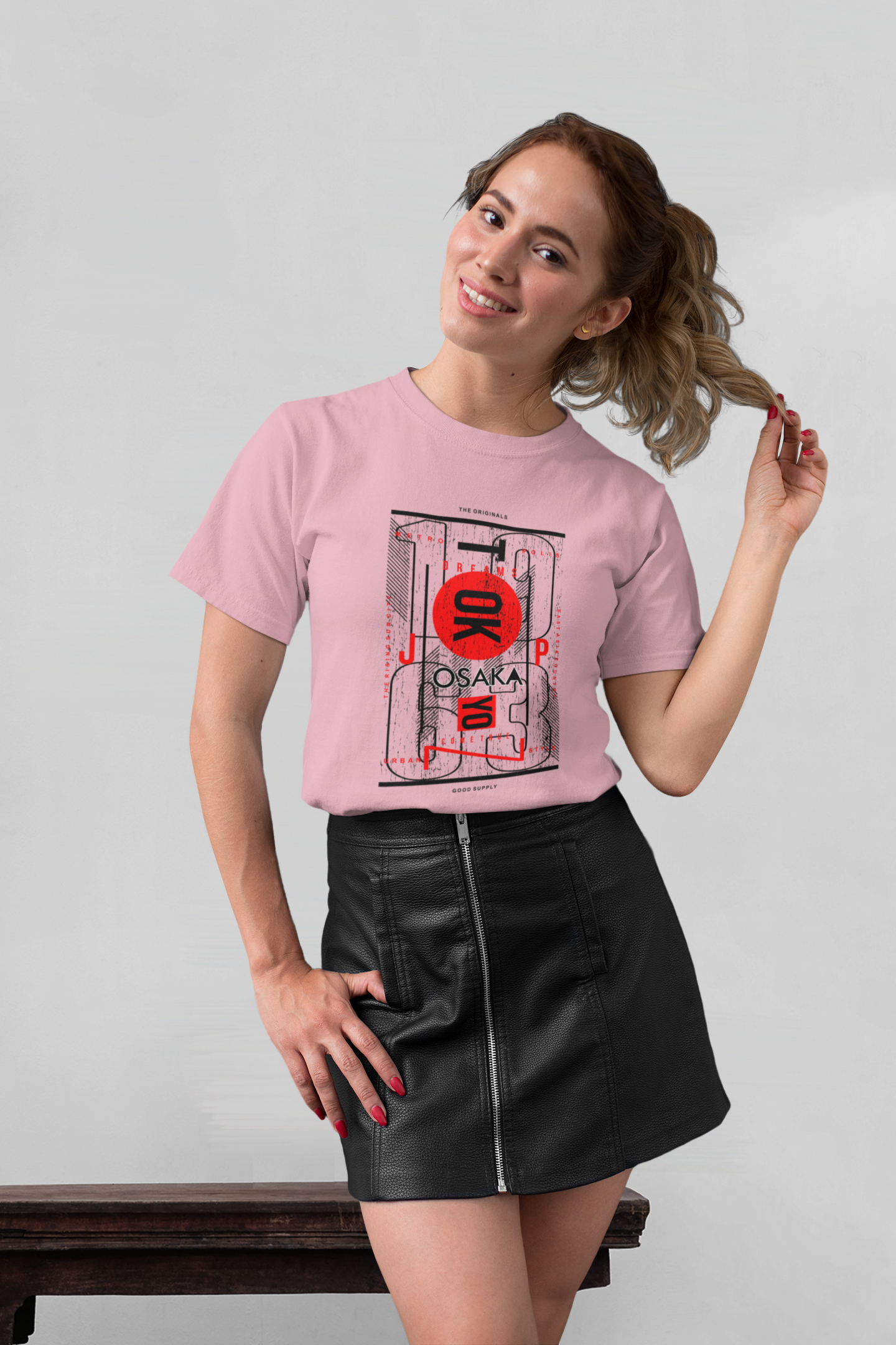 Osaka 1963 Front - Unisex Erwachsenen Bio Baumwolle Kurzarm Shirt Creator T-Shirt 2.0 ST/St SH