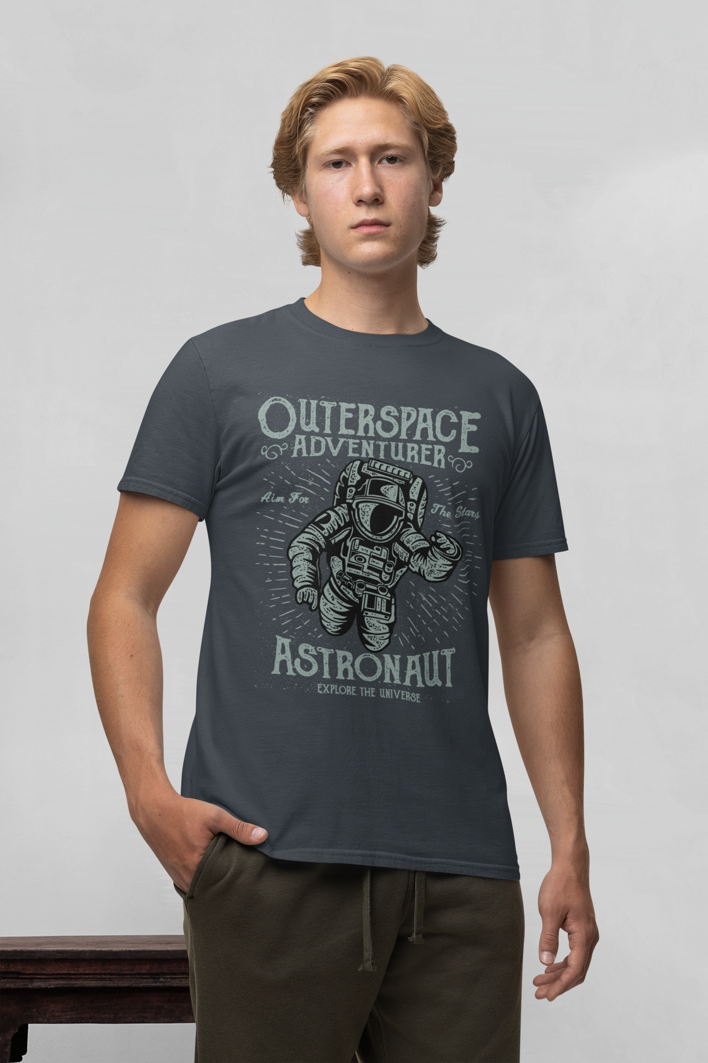 Aventurero espacial astronauta - Camiseta unisex de manga corta de algodón orgánico para adultos Creator T-Shirt 2.0 ST/ST SH